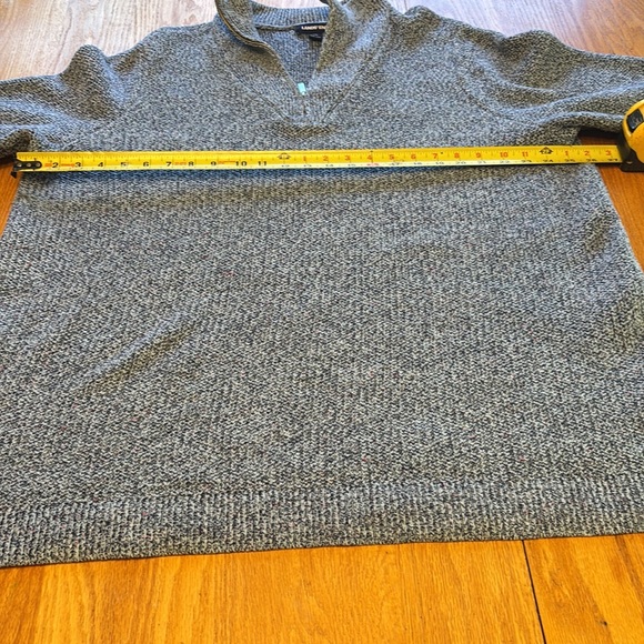 Lands' End Men's Zip Up Sweater - Heather Gray and also 23w-26w. - Picture 5 of 5